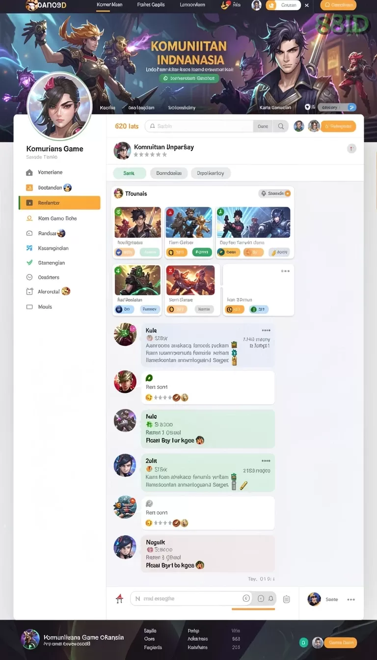 Cuplikan layar E88 — menu navigasi