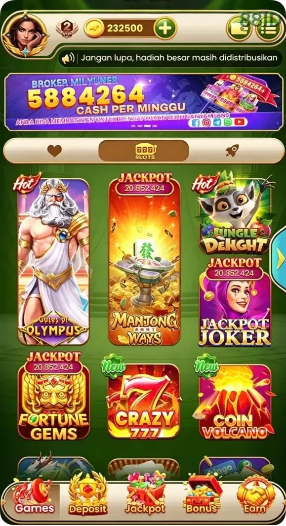 Cuplikan layar KING403 — halaman utama